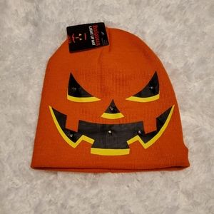 *SOLD*Halloween Jack O Lantern Light-Up Beanie Hat, NWT